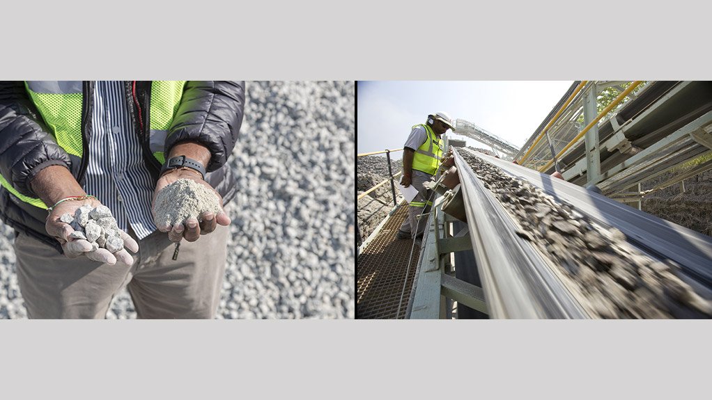 Two images of graded and sized aggregrates