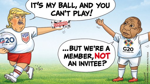 BRATTISH: Active moves by President Donald Trump to exclude South Africa from the G20 gathering in Miami might not rank at the top of recent outrageous actions by the US leader, including his vulgar gesture to an auto worker who heckled him during a plant visit. However, viewed alongside his brattish letter to Norway’s Prime Minister Jonas Gahr Støre, blaming Norway for his failure to receive the 2025 Nobel Peace Prize, it is suggestive of yet more brutishness to come, especially if such bullying continues to be tolerated.