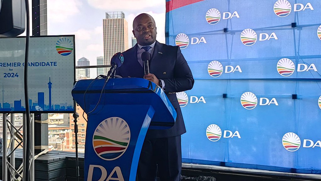 Leader of the Official Opposition in Gauteng Solly Msimanga 