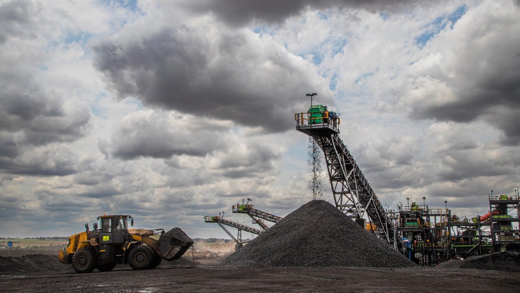 a coal plant in operation