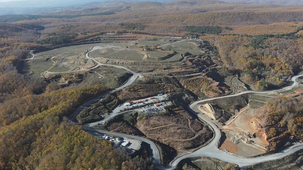 Aerial view of the Skouries gold project