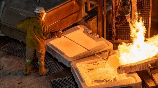 An Ivanhoe worker on site