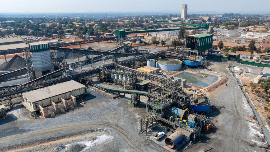 The concentrator plant at the Kipushi mine in the DRC