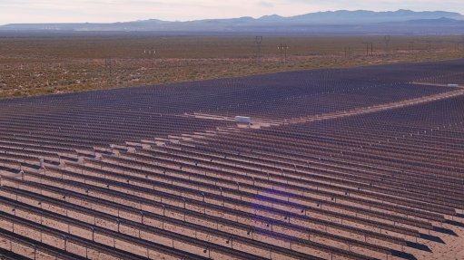 A generic image of a solar power plant