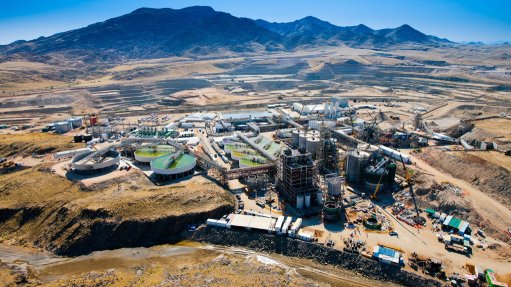 an aerial view of the Langer Heinrich mine