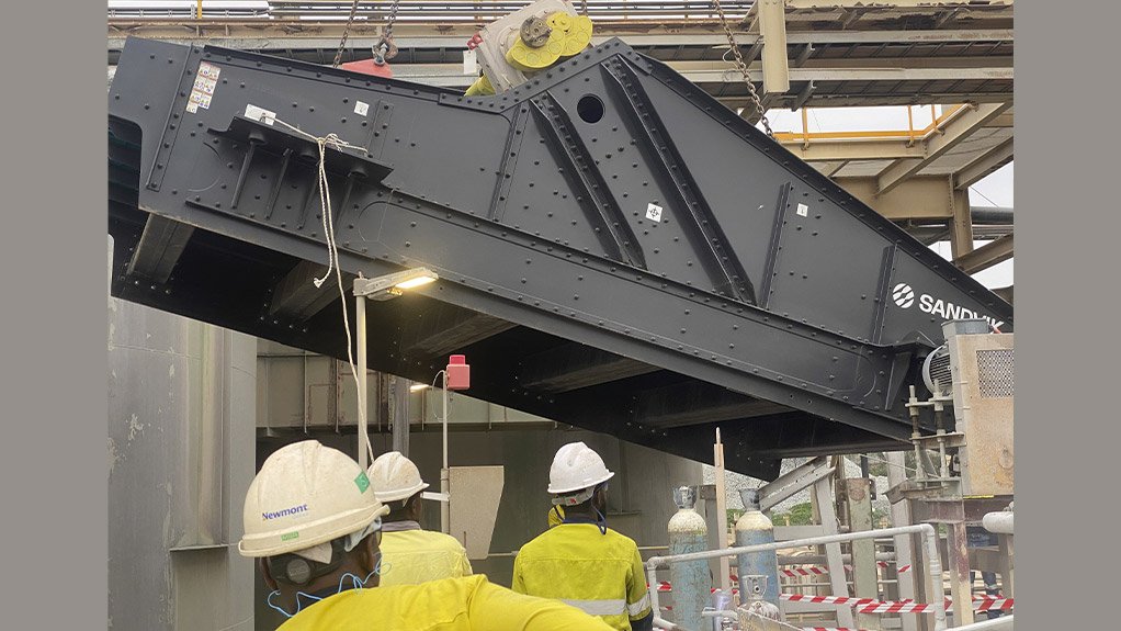 Image of a Sandvik Rock Processing screen