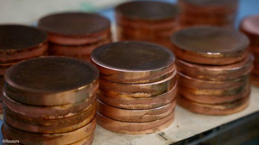 Blocks of copper are piled up during the production of the 2026 Milano-Cortina Winter Olympics bronze medals at the Italian Mint in Rome, Italy, December 5, 2025. 