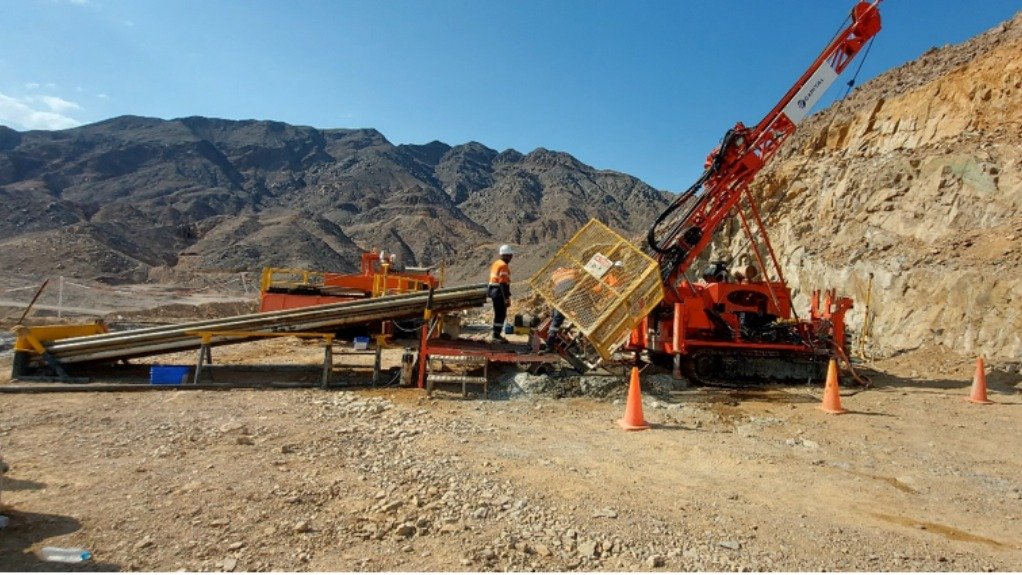 Drilling at Ankh Resources' Dara project