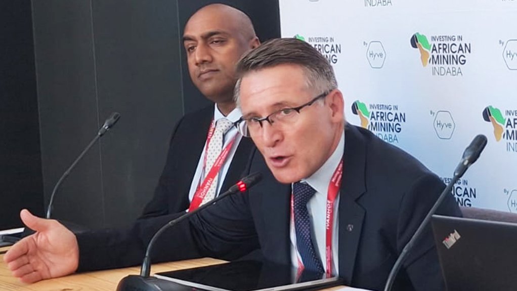 Minerals Council CEO Zero Harm Forum Minerals Council CEO Zero Harm Forum chairperson Japie Fullard with Minerals Council safety & sustainable development head Dushen Naidoo (left).