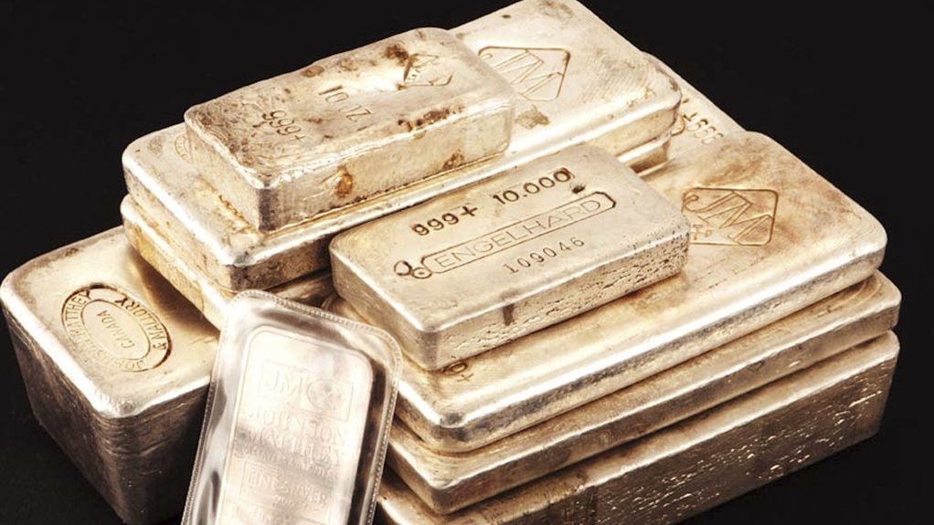 A stack of silver bars