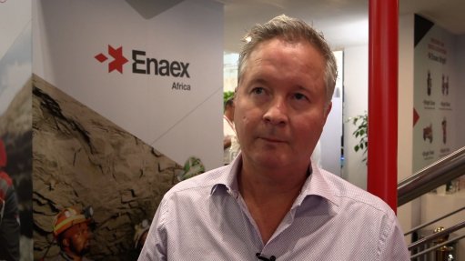 Enaex Africa CEO Francisco Baudrand talks to Engineering News & Mining Weekly at Investing in African Mining Indaba in Cape Town