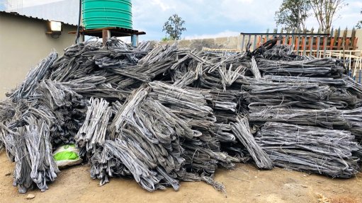 An image of recovered scrap metal 