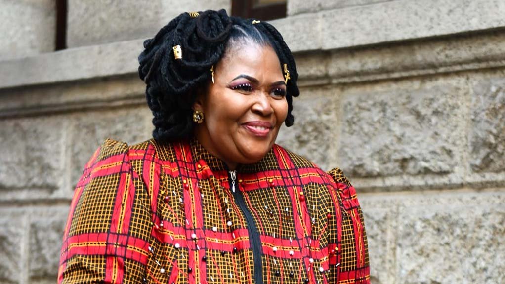 Minister of Water and Sanitation Pemmy Majodina 