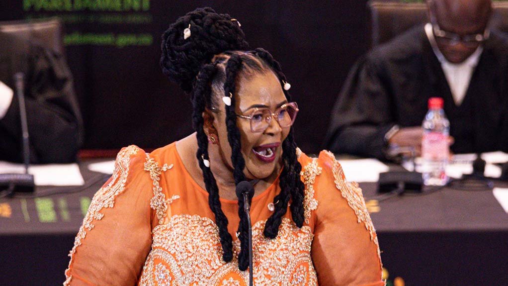 Water and Sanitation Minister Pemmy Majodina 