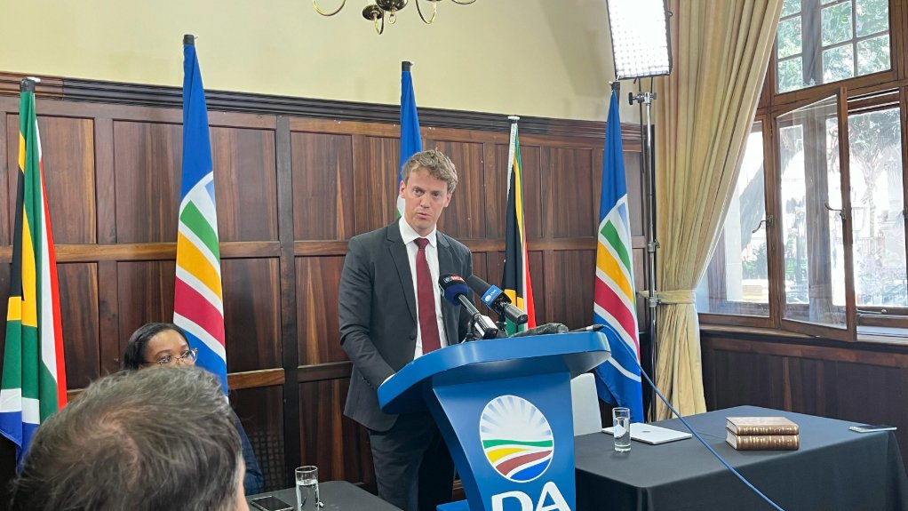 DA Spokesperson on Finance Dr Mark Burke 