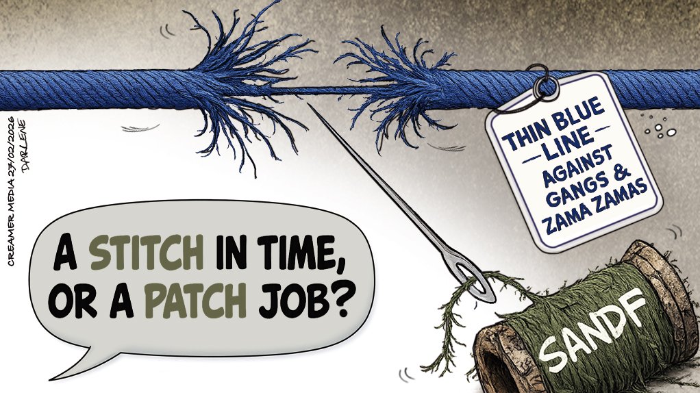 UNCOMMON THREAD: For communities besieged by deadly gang violence and the negative spillover effects of illegal Zama Zama mining, something had to give. In response, President Cyril Ramaphosa has announced plans to support policing in these areas through the deployment of South African National Defence Force troops. The question now is whether it will strengthen the country’s fraying thin blue line, or whether it will become knotted in rights and resource abuses.