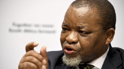 Mineral and Petroleum Resources Minister Gwede Mantashe 