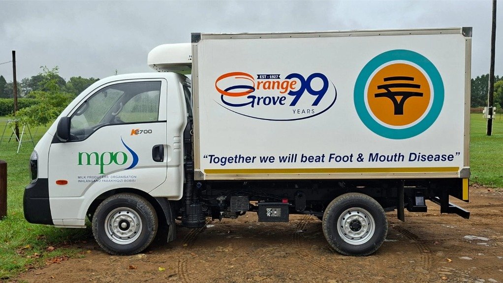 FNB-sponsored FMD vaccine distribution truck