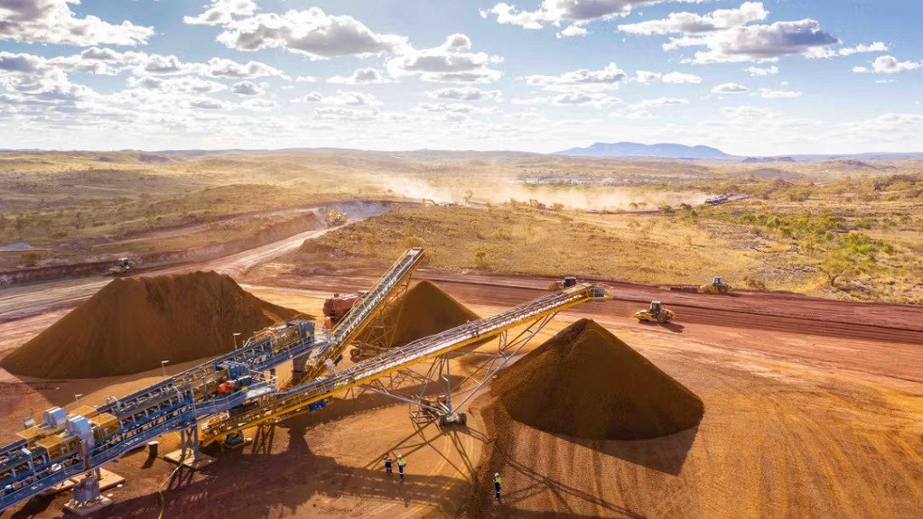 An iron-ore mine in Australia