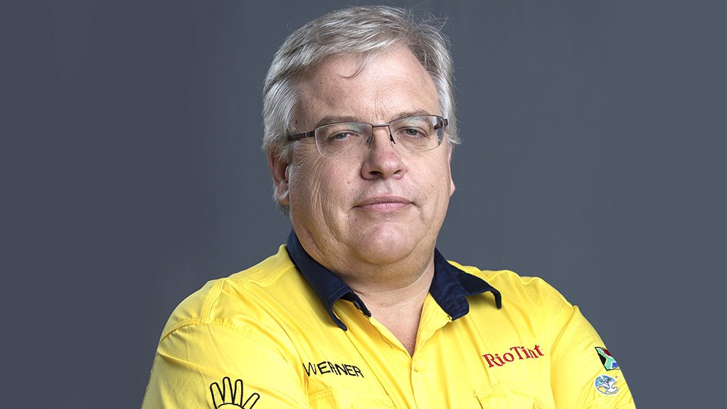 An image of Rio Tinto Africa iron and titanium MD and RBM MD Werner Duvenhage 