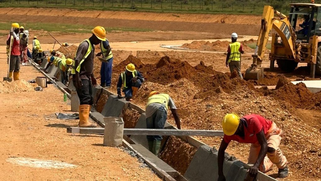 Work is under way at the Cabinda site