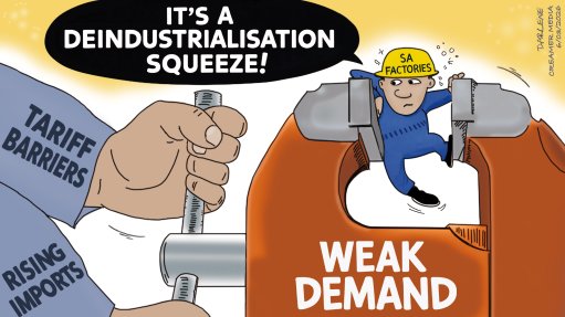 UNDER PRESSURE: While manufacturing has been under pressure in South Africa for more than a decade, the squeeze is now on across various key subsectors. Besides the closure of minerals processing capacity, including in ferroalloys and steel, the outlook for the flagship automotive industry is also worrying. It is nevertheless far from clear whether South Africa can afford the industrial and trade policy remedies being proposed.
