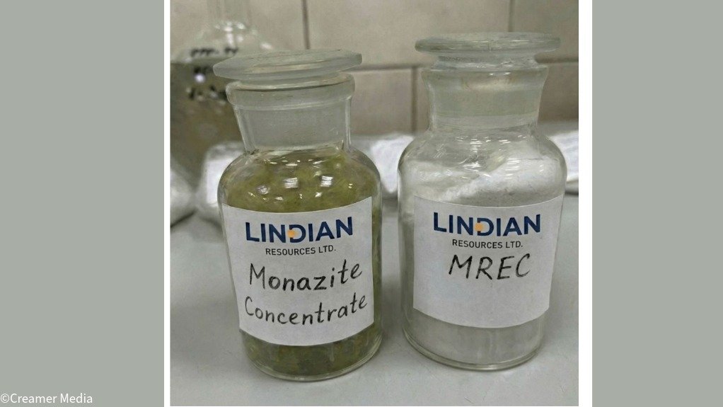 Monazite concentrate and MREC samples