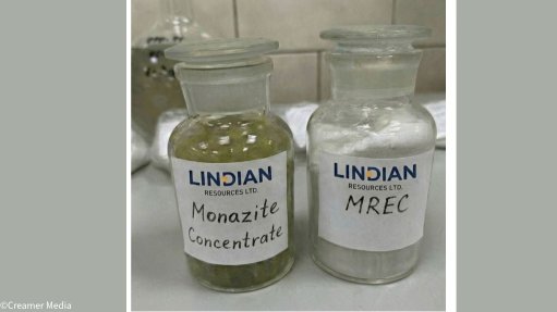 Monazite concentrate and MREC samples