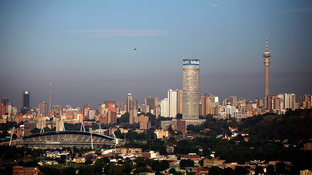 The Johannesburg skyline
