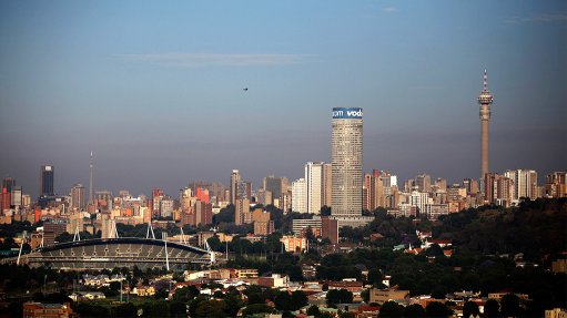 The Johannesburg skyline