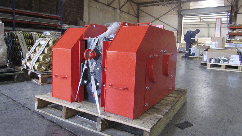 A rebuilt exciter is ready for dispatch from Sandvik Rock Processing to the customer following final inspection and approval