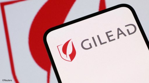 The Gilead logo displayed on a cellphone