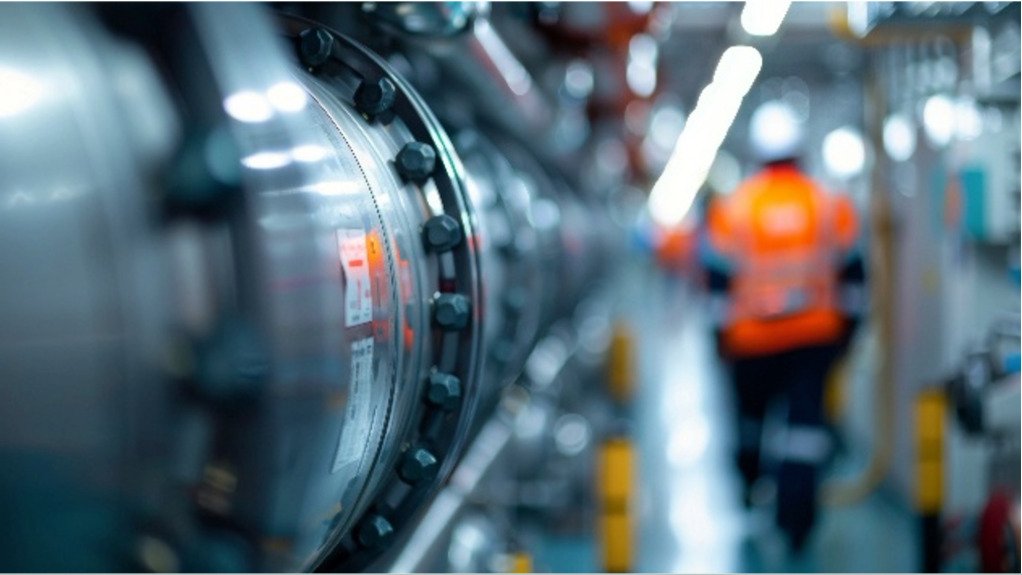 The above image depicts and oil line