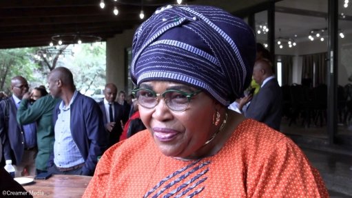 Water and Sanitation Minister Pemmy Majodina 