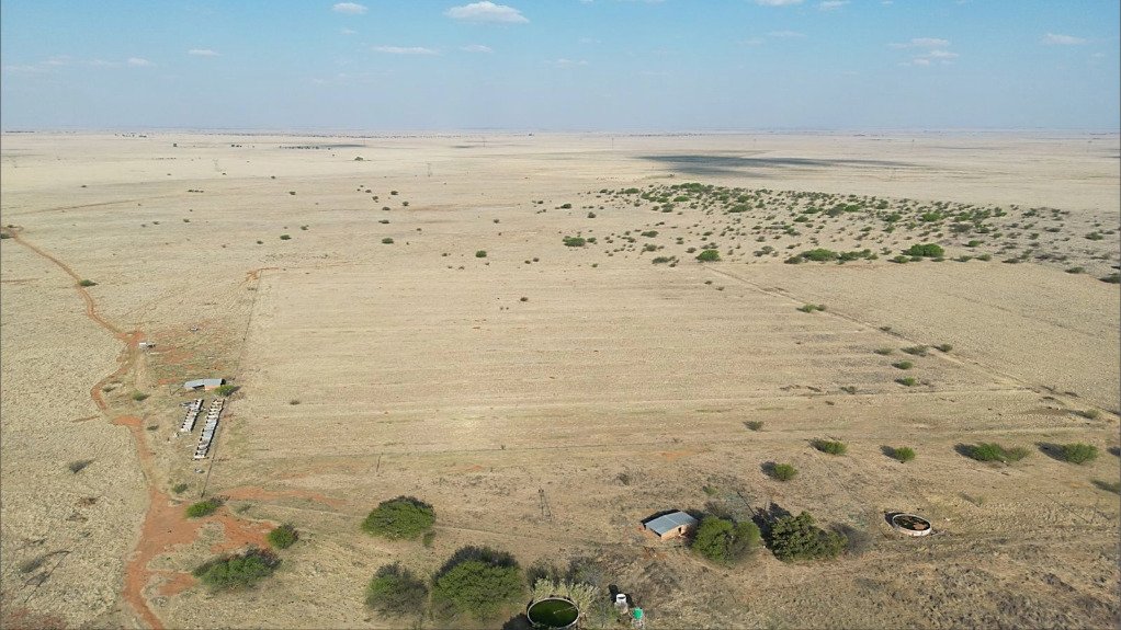 The site where the 475 MWac (620 MWdc) Notsi solar PV project will be built in the Free State 