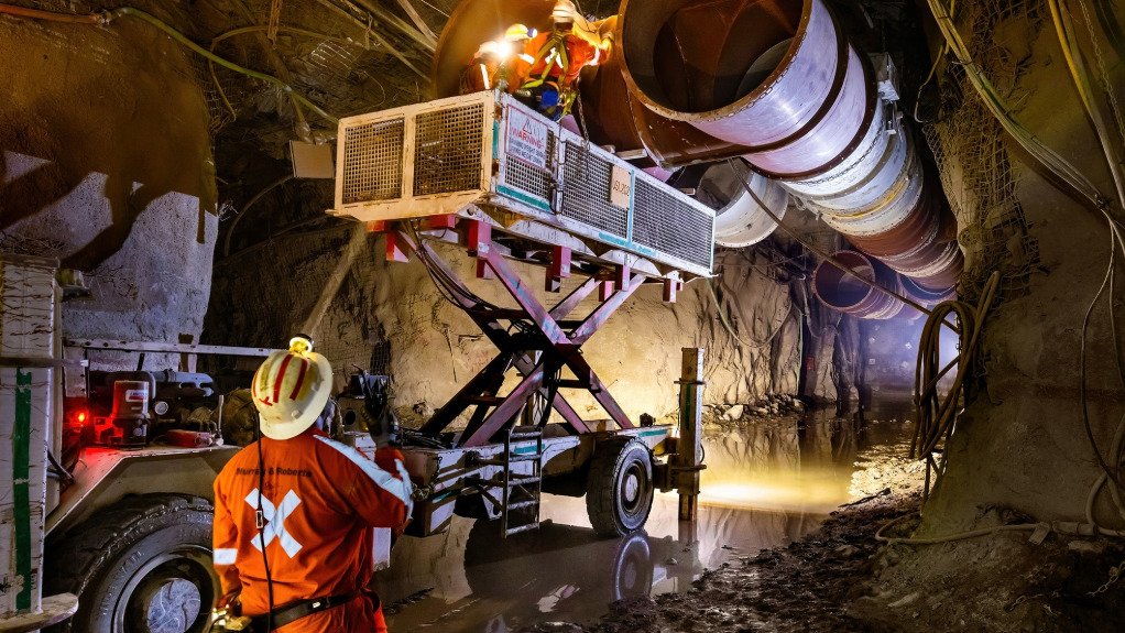 A generic image of underground mine operations