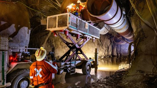 A generic image of underground mine operations