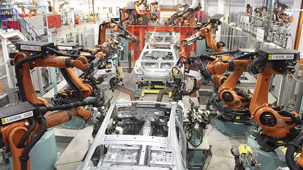 The Mercedes Benz plant in East London, South Africa