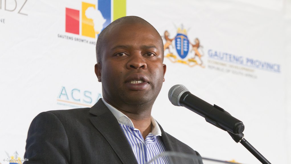 Gauteng Finance and Economic Development MEC Lebogang Maile
