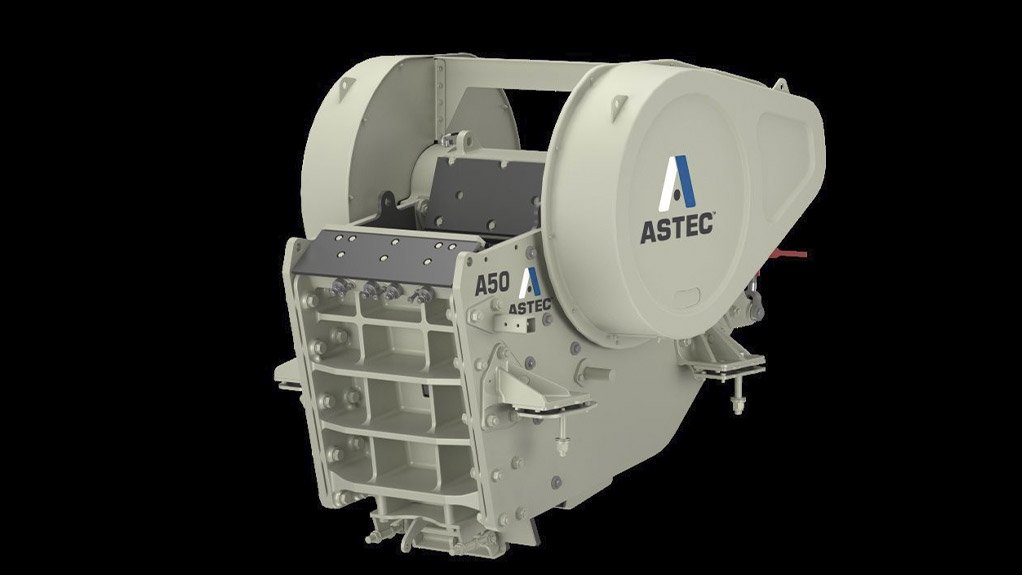 Image of an Astec A50 jaw crusher