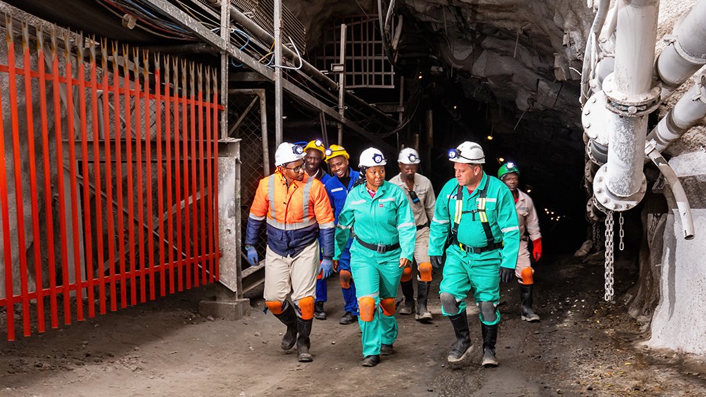 Activity at the Bokoni platinum group metals mine. 