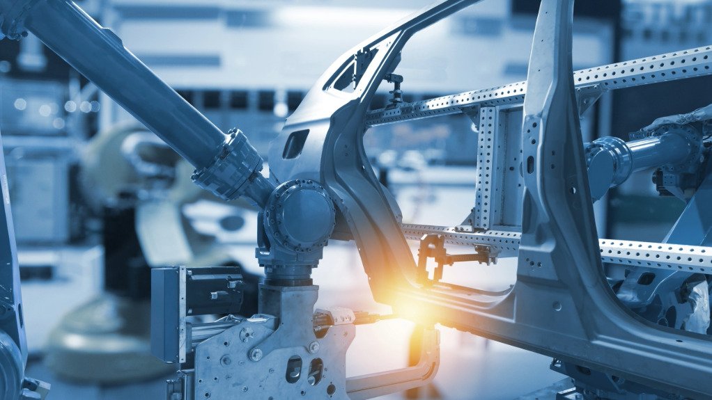 The above image depicts a machine in the middle of welding stainless steel components