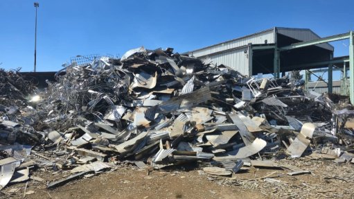 The above image depicts a pile of scrap metal