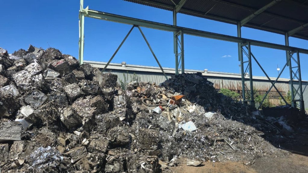 The above image depicts a pile of scrap metal