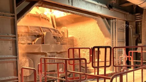 The above image depicts the new AOD converter at the Melt Shop