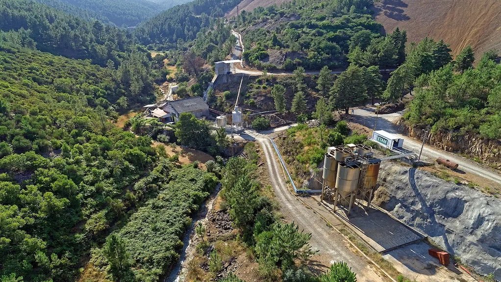 Aerial view of the Panasqueira mine