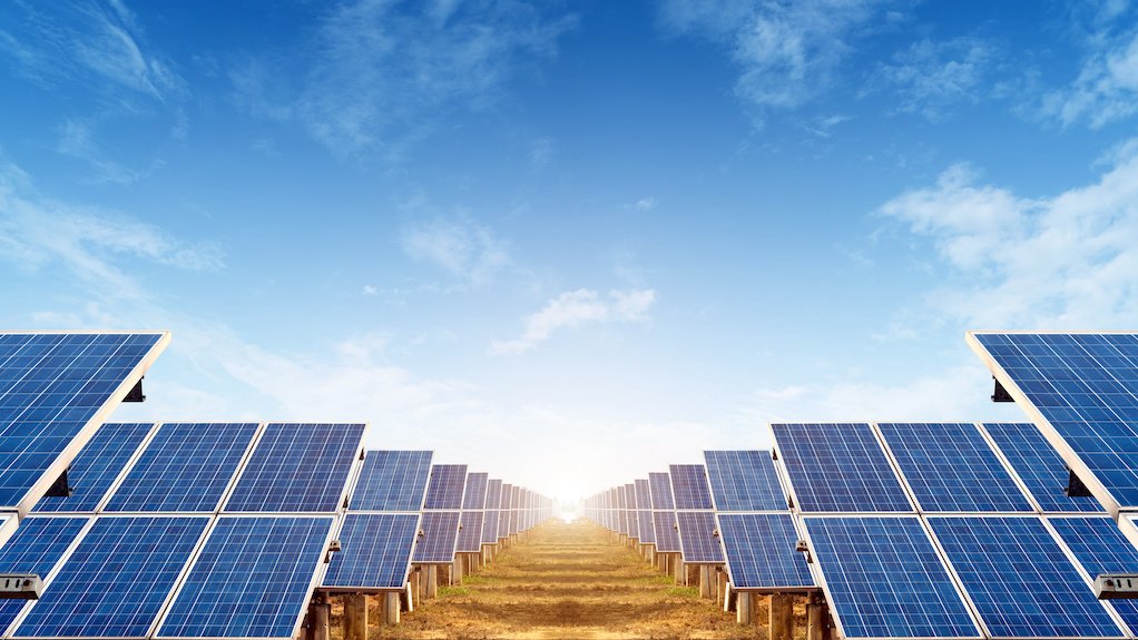 Field of solar panels