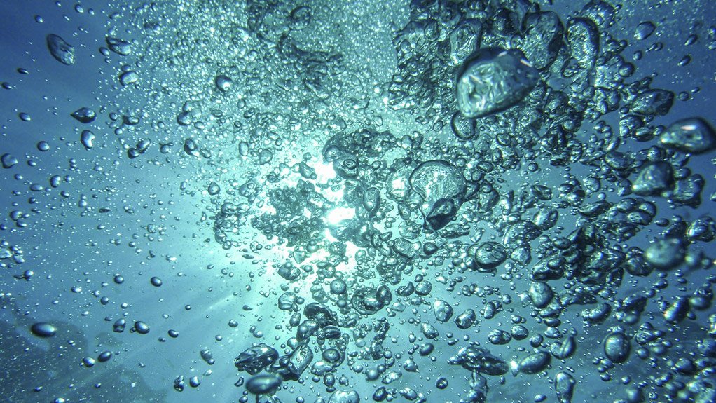 An image of water bubbles