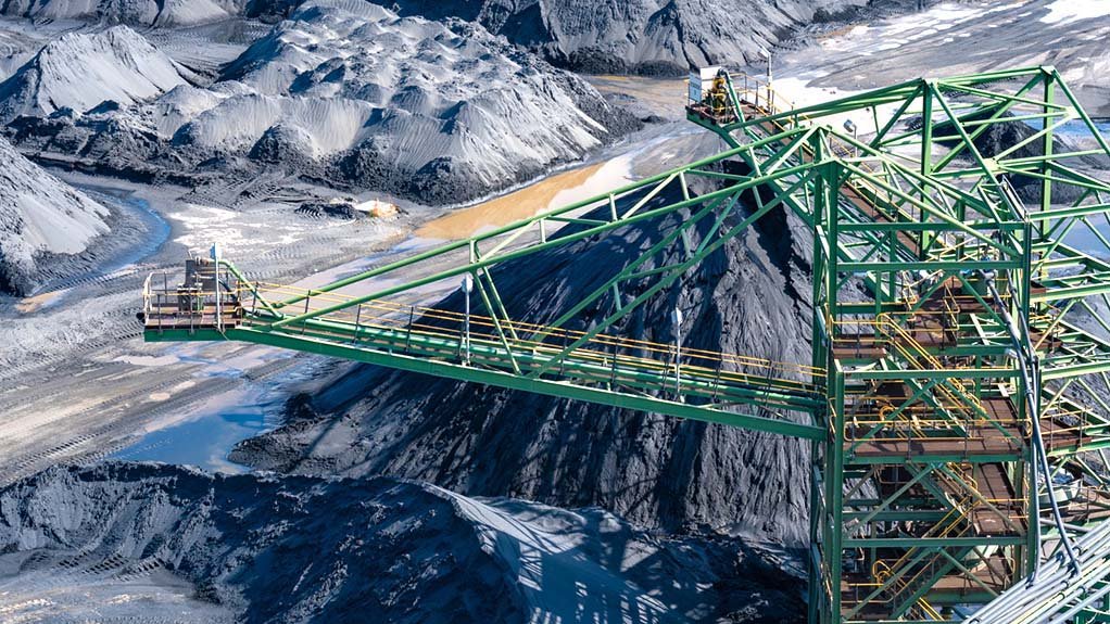 Tharisa metallurgical chrome stacker.