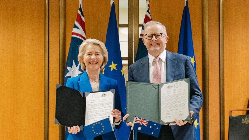 Ursula von der Leyen and Anthony Albanese 